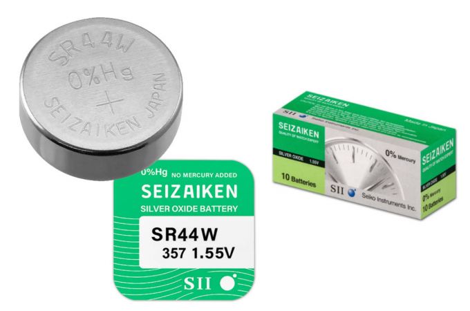 Батарейка литиевая Seizaiken SEIKO 357 SR44W/10BOX Silver Oxide (цена за упаковку 10 шт)