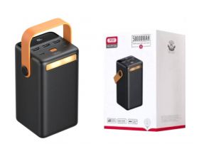 Универсальный дополнительный аккумулятор Power Bank XO PR168, 50000 mAh, QC 3.0+PD, черный