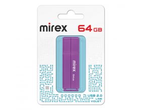 Флешка USB 2.0 Mirex LINE VIOLET 64GB (ecopack)