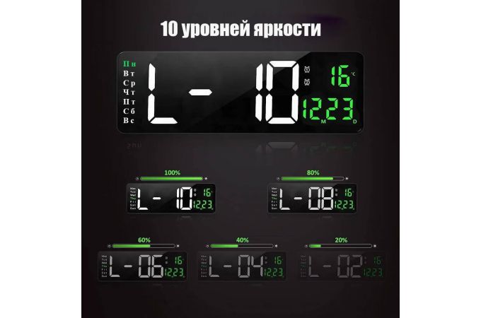 Настенные часы Орбита OT-CLW18 Красные (температура)