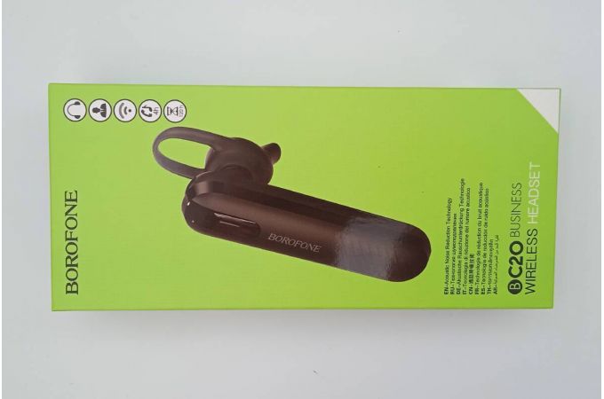 Bluetooth гарнитура BOROFONE BС20 (черный) (УЦЕНКА! МЯТАЯ УПАКОВКА)