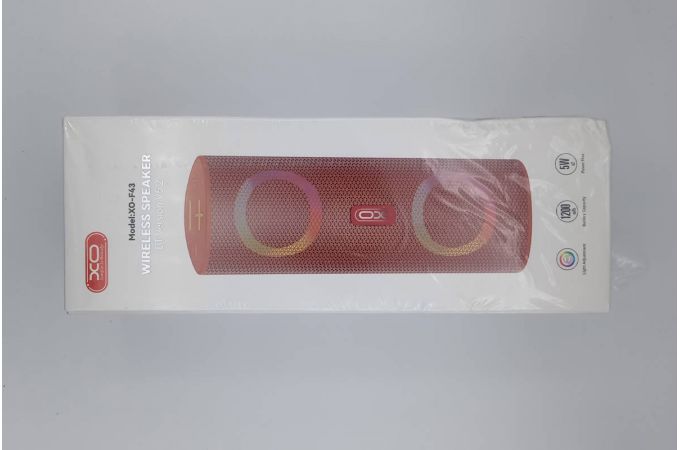 Портативная беспроводная колонка XO F43 outdoor dual speaker RGB Bluetooth speaker (Оранжевая) (УЦЕНКА! МЯТАЯ УПАКОВКА)