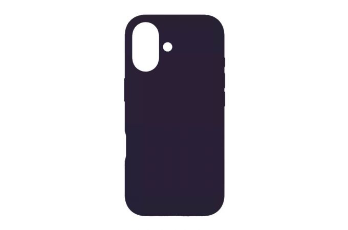 Чехол для iPhone 16 (6,1) Silicone Case Soft Touch (ягодно- фиолетовый)  77  закрытая камера