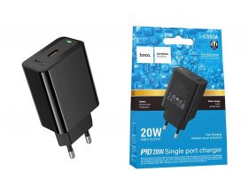 Сетевое зарядное устройство USB-C HOCO CS93A PD 20W/ (черный)