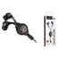 Наушники вакуумные проводные HOCO M68 Easy clip telescopic earphones (черный) (рулетка)