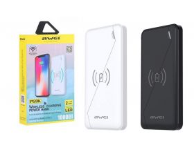 Универсальный дополнительный аккумулятор Power Bank AWEI P59K + БЗ 10W (10000 mAh)