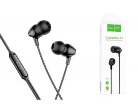 Наушники вакуумные проводные HOCO M94 earphones with microphone (черный)