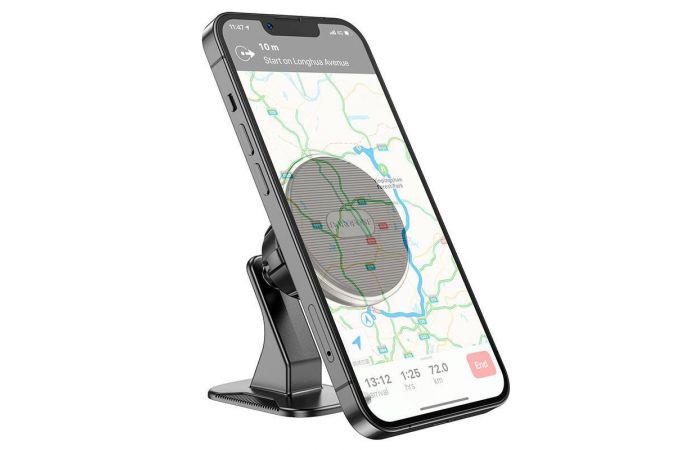 Держатель автомобильный для телефона BOROFONE BH63 Graceful metal magnetic магнитный на панель черный