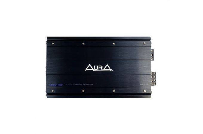 Усилитель мощности AURA INDIGO-4.80 4-х канальный ,4*80Вт,4-2 Ом,High/Low
