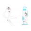 Наушники вакуумные проводные HOCO M107 Discoverer universal earphones with mic (белый)