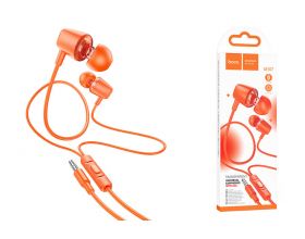 Наушники вакуумные проводные HOCO M107 Discoverer universal earphones with mic (оранжевый)