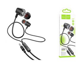 Наушники вакуумные проводные HOCO M107 Discoverer universal earphones with mic (черный)