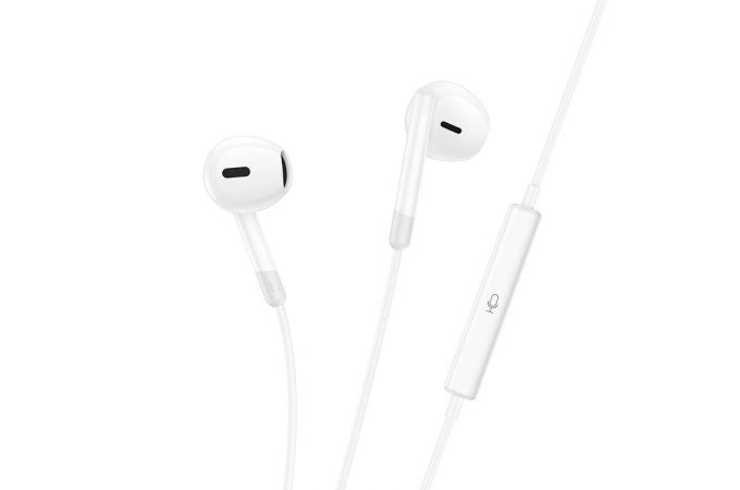 Наушники вакуумные проводные HOCO M109 Type-C Sunny digital wire control earphones with microphone штекер Type-C (белый)