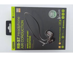 Наушники вакуумные беспроводные Remax RB-S7 Air conduction wireless sport headphone (black) (УЦЕНКА! МЯТАЯ УПАКОВКА)