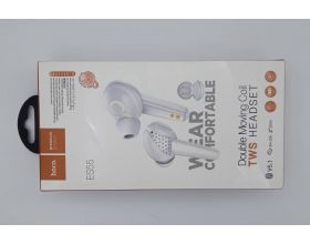 Наушники вакуумные беспроводные HOCO ES55 Songful TWS wiereless headset Bluetooth (белый) (УЦЕНКА! МЯТАЯ УПАКОВКА)