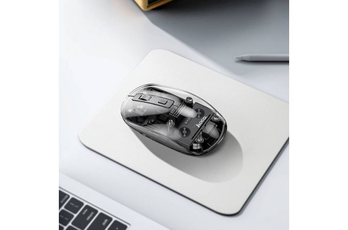 Мышь беспроводная HOCO GM29 Mysterious dual-mode silent wireless mouse (USB, 2.4ГГц+ВТ, 10м) ( темная полночь )