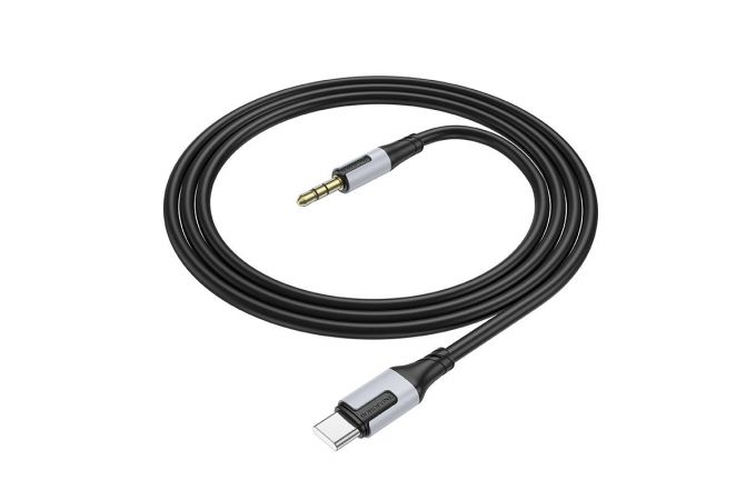 Кабель аудио BOROFONE BL19 (штекер Type-C - штекер AUX) Digital audio conversion cable (черный)