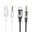 Кабель аудио BOROFONE BL19 (штекер Type-C - штекер AUX) Digital audio conversion cable (черный)