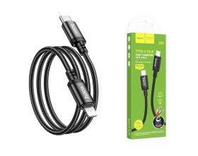 Кабель USB Type-C - Lightning HOCO X89 PD20W (черный) 1м