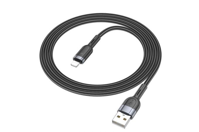 Кабель USB - Lightning HOCO U117 (черный)