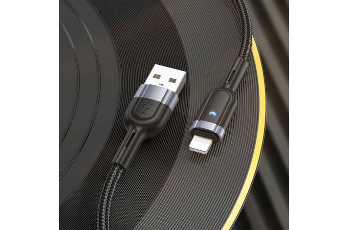 Кабель USB - Lightning HOCO U117 (черный)