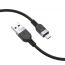 Кабель USB - MicroUSB HOCO X109 (черный) 3м силиконовый