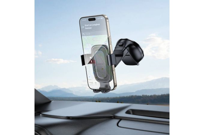 Держатель автомобильный для телефона BOROFONE BH130 Follower на центральную консоль черный