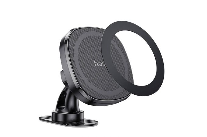 Держатель автомобильный для телефона HOCO H35 Cheetah с магнитным кольцом на консоль черный