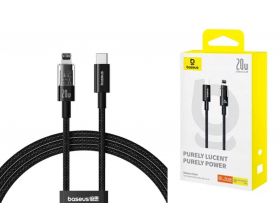 Кабель USB Type-C - Lightning BASEUS Gem Fast Charging 20W 1m Cluster Black