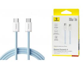 Кабель USB Type-C - USB Type-C BASEUS Dynamic 4 fast charging 100W 1M Galaxy Blue
