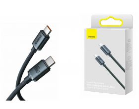 Кабель USB Type-C - USB Type-C BASEUS Crystal Shine Series Fast Charging 100W 1.2m Black