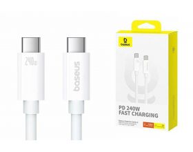 Кабель USB Type-C - Type-C BASEUS Superior Series 2 USB4 Full-Function Fast Charging 240W 1m Moon White