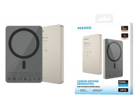 Универсальный дополнительный аккумулятор Power Bank MAXCO MP33 Magnetic fast charging (5000mAh) Black
