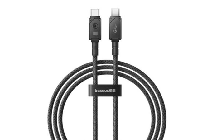 Кабель USB Type-C - Type-C BASEUS Unbreakable Series Fast Charging Data 100W 2m Cluster Black (черный)