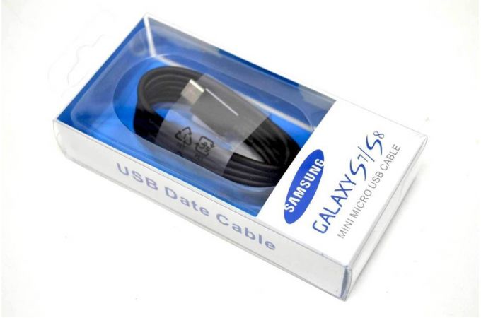Кабель USB - USB Type-C Samsung S8/S9/S10 в блистере (черный) 1м