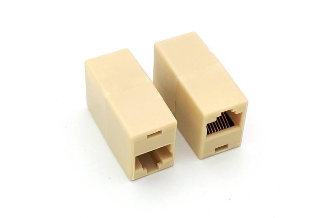 Адаптер проходной для витой пары интернет кабеля RJ45 CAT5E
