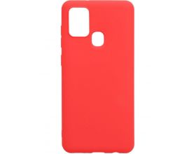 Чехол для Samsung A21S тонкий (красный)
