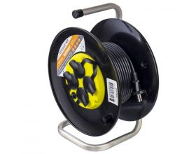 Сетевой удлинитель на катушке Perfeo без заземления  "RU POWER" 50м 4гн 16А ПВС 2х2,5 IP44 (РБК16).