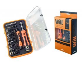 Набор инструмента отверток и головок Perfeo Will с битами (насадками) 66 в 1