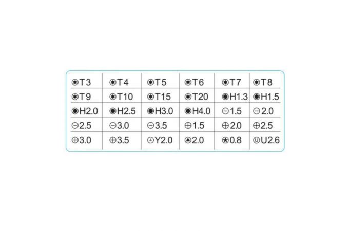 Отвертка с набором бит (насадок) Perfeo Mark 33 в 1