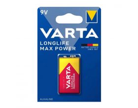 Батарейка алкалиновая VARTA 6LR61 крона/1BL LONGLIFE MAX POWER 4722