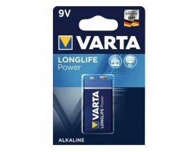 Батарейка алкалиновая VARTA 6LR61 крона/1BL LONGLIFE POWER 4922