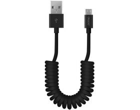 Кабель USB - MicroUSB Deppa (72123) (черный) 1.5м (витой)