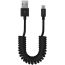 Кабель USB - MicroUSB Deppa (72123) (черный) 1.5м (витой)