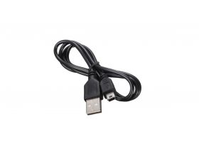 Кабель MiniUSB 2.0 Type-A (M) --> Mini-B (M) (удлиненный штеккер) 1м (черный)