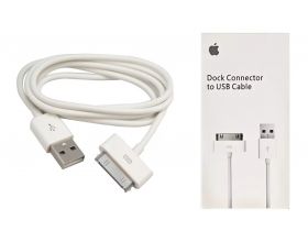Кабель USB - Lightning 30-Pin iPhone 2/3/3GS/4/4S (белый)