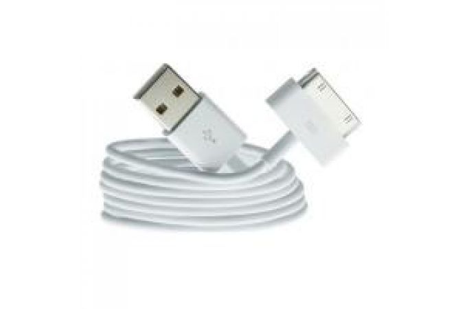 Кабель USB - Lightning 30-Pin BYZ (iPhone 4) (белый) 1м