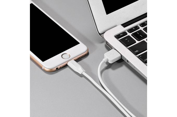 Кабель USB - Lightning HOCO X1, 2A (белый) 1м