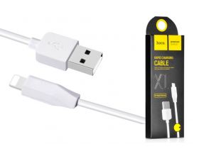 Кабель USB - Lightning HOCO X1, 2A (белый) 2м