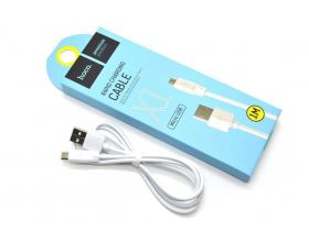 Кабель USB - MicroUSB HOCO X1 2A (белый) 1м